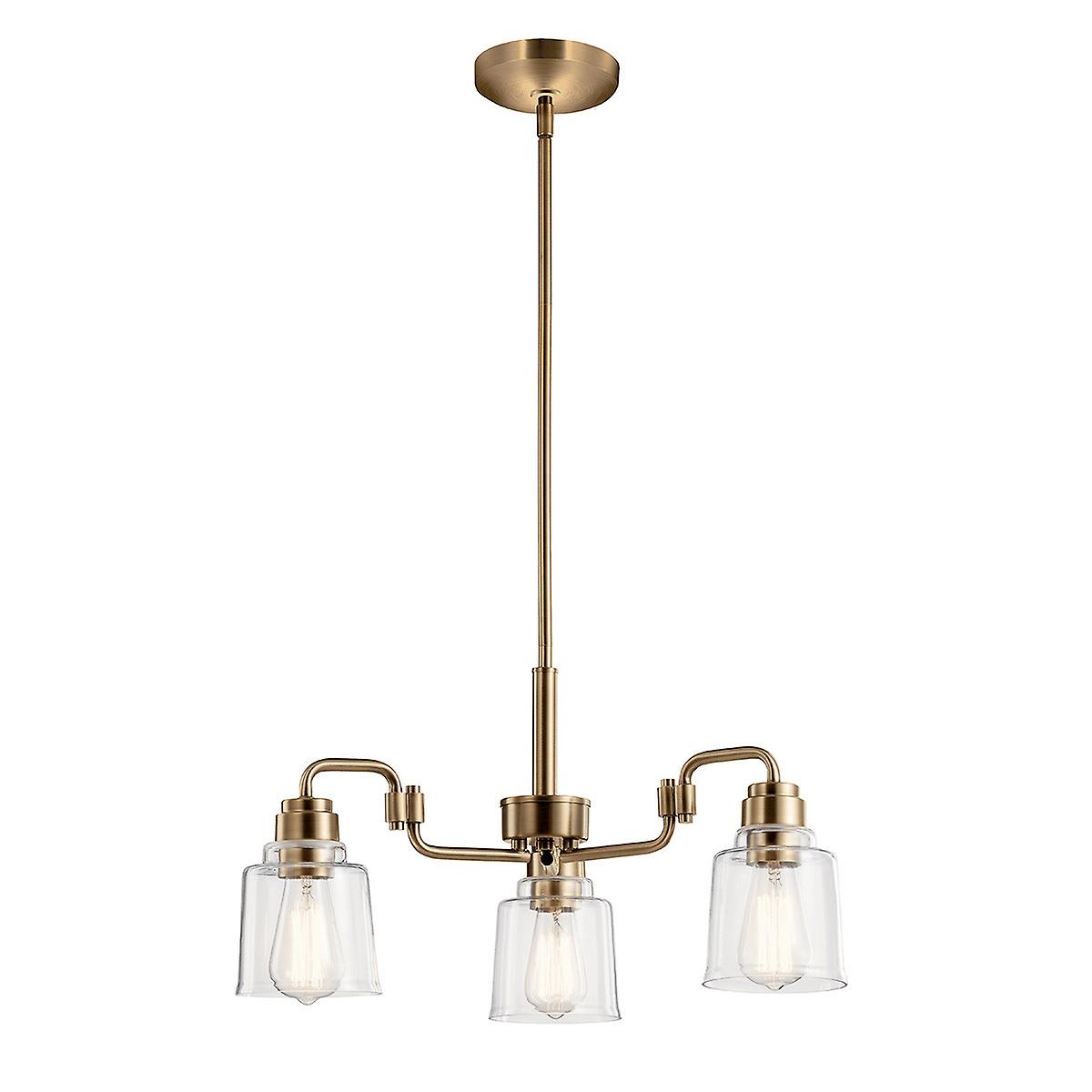 Kichler Aivian Multi Arm Pendant Ceiling Light Weathered Brass