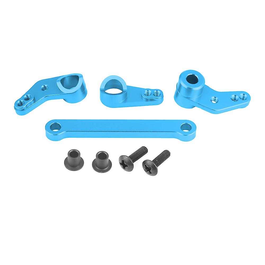 Aluminium Alloy Steering Servo Saver Complete for FS 53633/51805/51806 1/10 Scale RC Car (Blue)