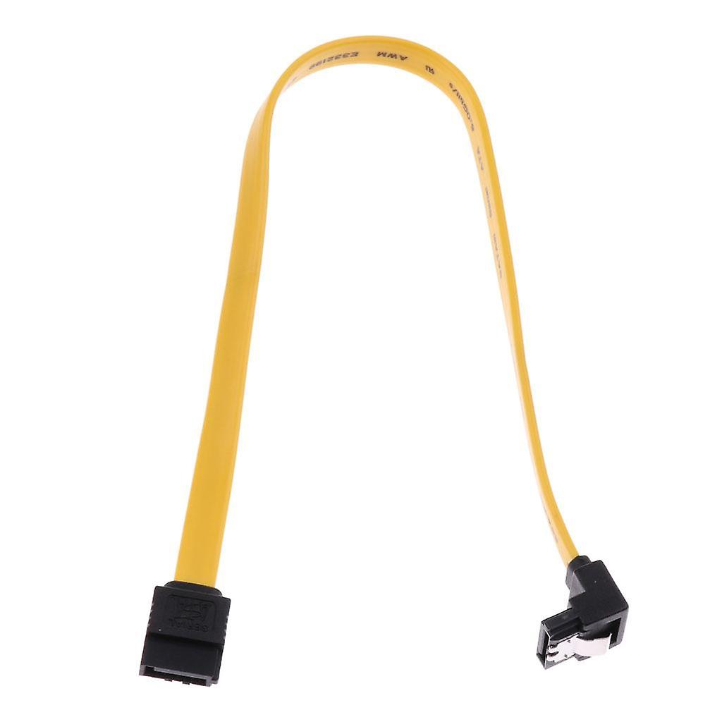 SATA III Data Drive Cable 6.0Gbps With Locking Latch 11.8''/30cm 90 Degree