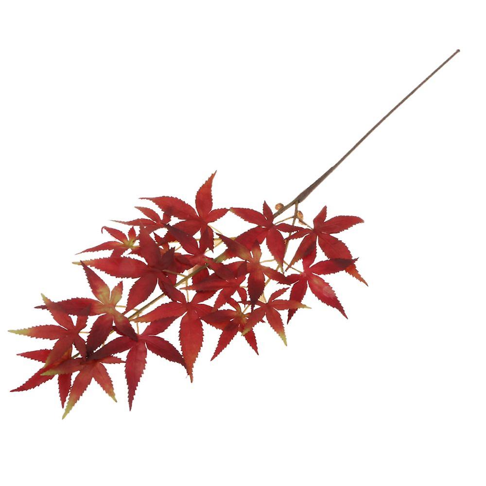 Künstliche Ahornblatt Blätter Simulation Blume Home Hochzeit Dekor Wein Rot