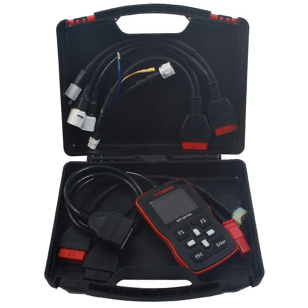 Motorcycle Diagnostic Scanner Mst-601pro With 4 Cables Obd Standa