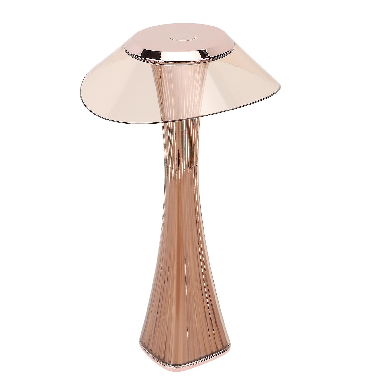 LED Table Lamp USB Charging Night Light 3 Lighting Mode with Touch Sensor for Home Room Rose Gold 