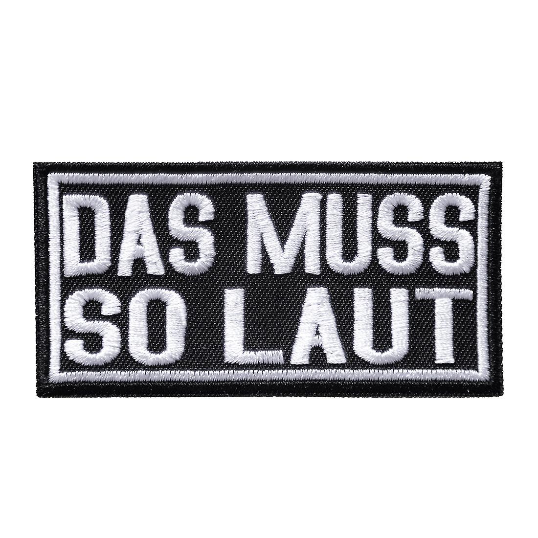 Patch - THIS MUST BE SO LOUD Heavy Metal Biker Rocker Punk Beat Box Music - Patches / Iron On