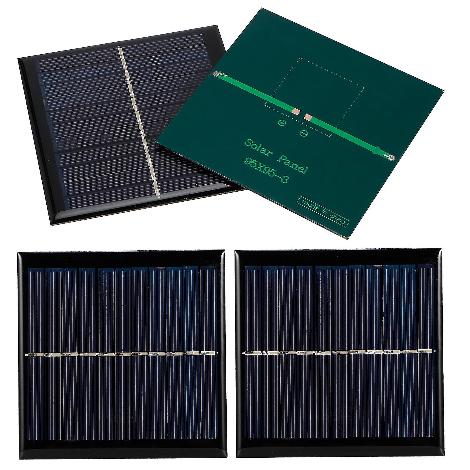 4pcs 1W 5.5V Micro Solar Panel High Conversion Rate Solar Cell Module 95x95mm