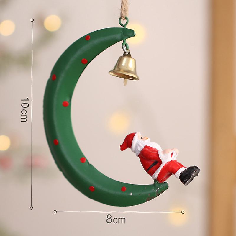Metal Iron Red Mailbox Hanging Ornament Christmas Tree Pendant Home Decoration