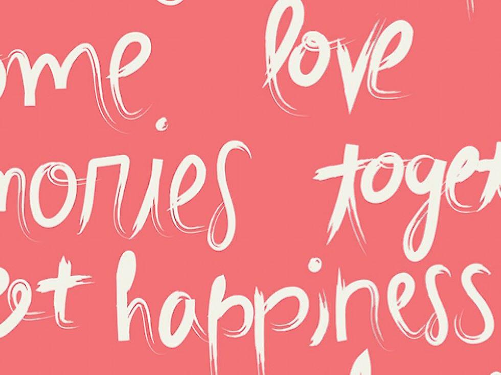 Art Gallery Fabrics Happy Home 100% 棉府绸面料 Love - 每米