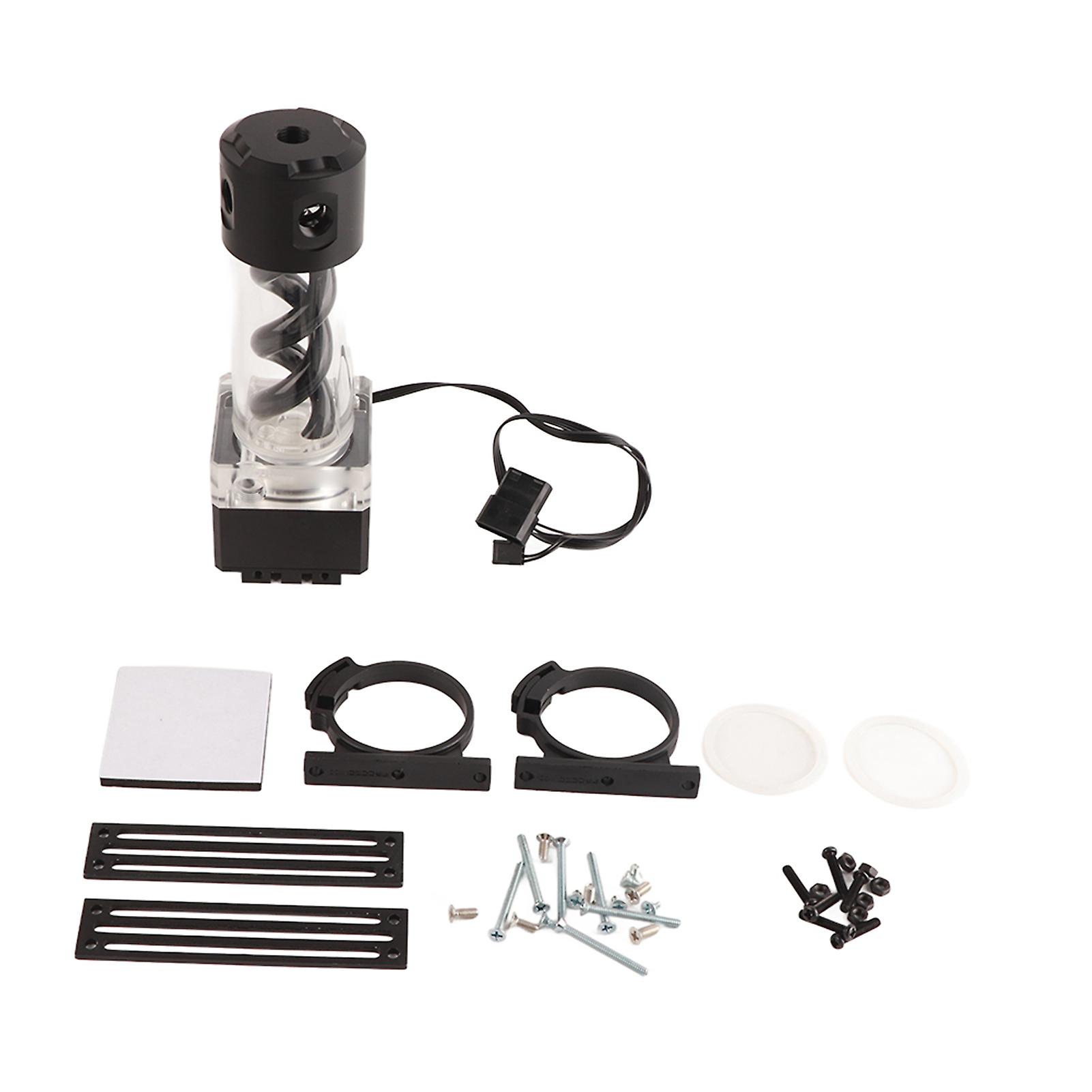 Aluminum Anode PMMA Computer Water Cooling T Virus Integrated Water Pump Set(Black )