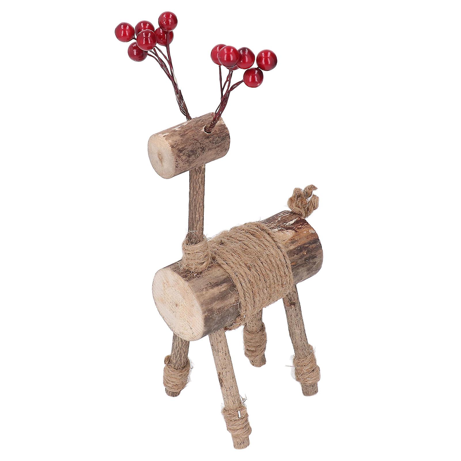 Elk Ornament Retro Elegant At Decorative Wooden Elk Art Decoration for Living Room Office