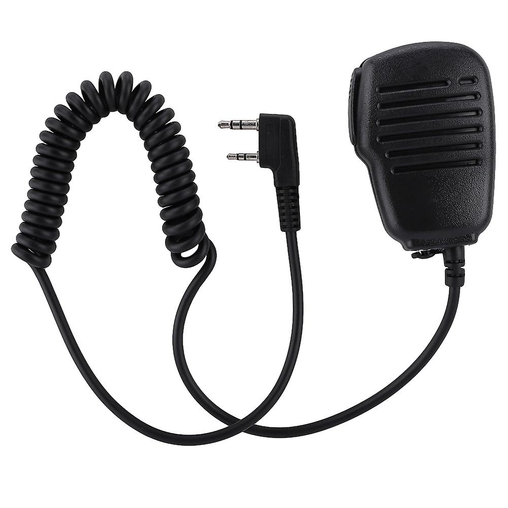 2 Pin Mini PTT Speaker MIC Walkie Talkie Accessories For Baofeng UV5R 888S For Kenwood For TYT
