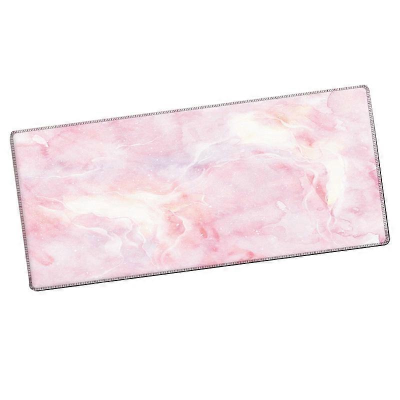 Desk Mat Prevent Slip Soft Wearable Thickened Decorative Large Mouse Pad for Office Computer Laptop Pink