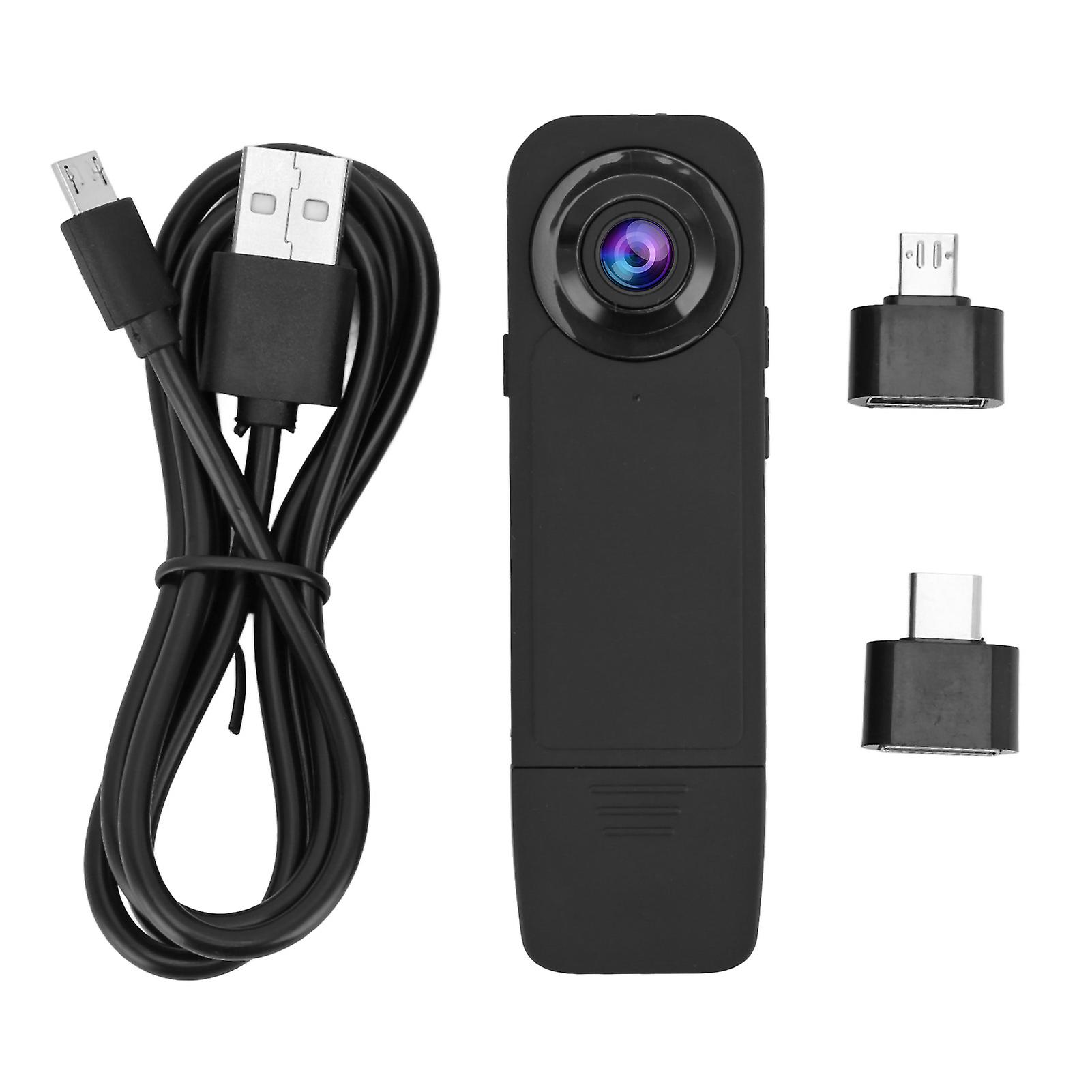 1080P Wearable Body Camera with Motion Detection, Long Battery Life, and USB Charging