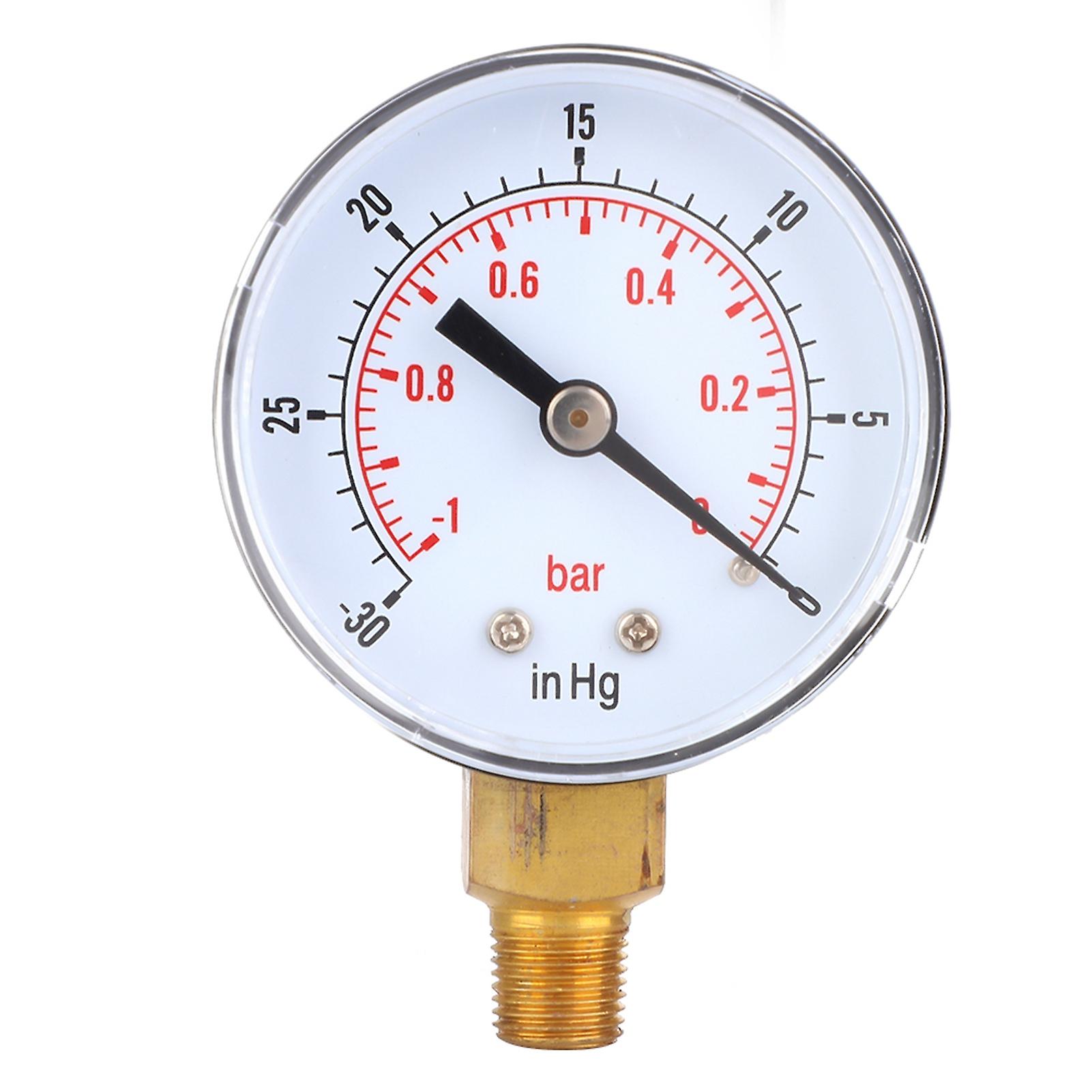 Vacuum Gauge, Chacerls Vacuum Gauge, 50mm 1/8 BSPT Bottom Connection for Air Water Oil P2O5H