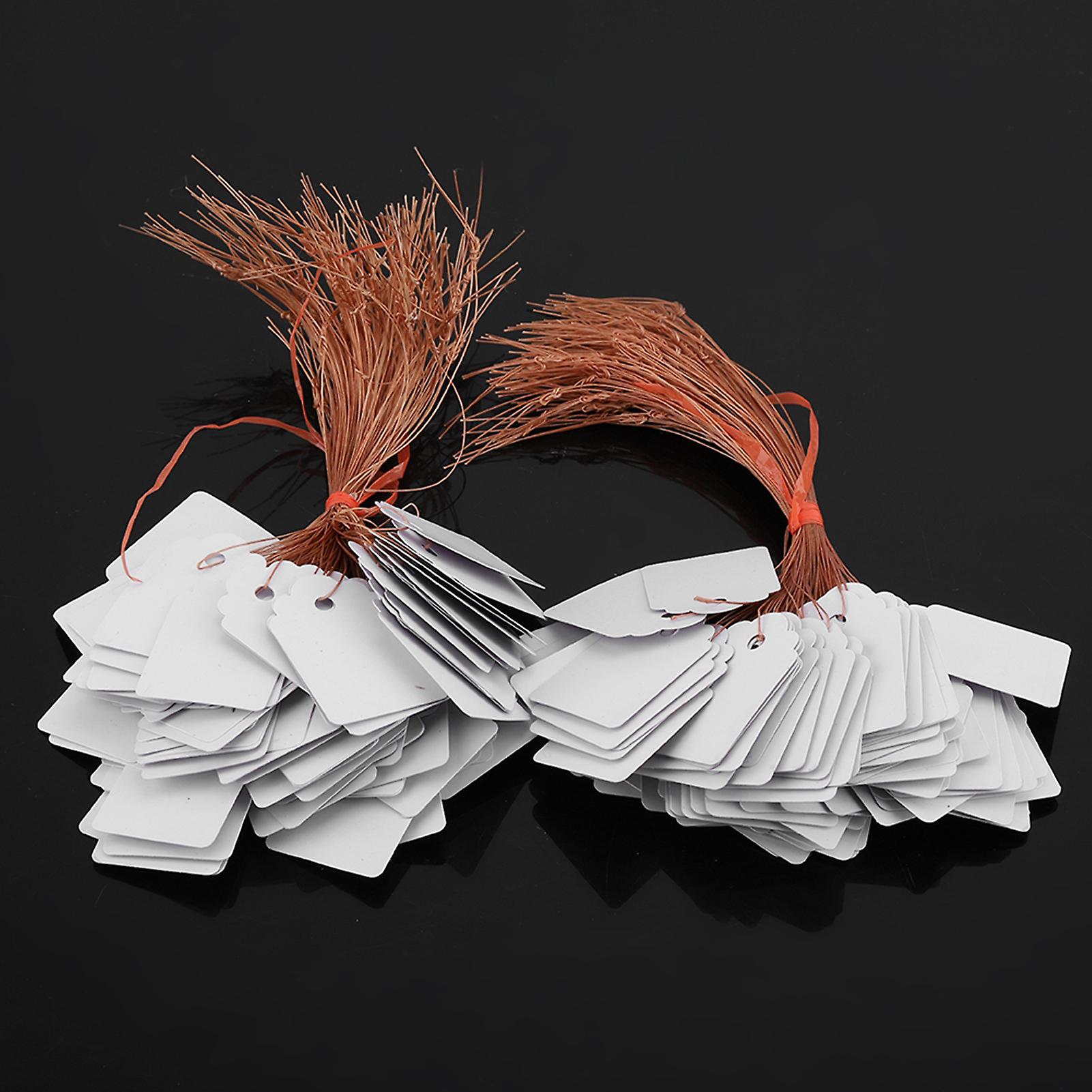 Seed Name Marker 200pcs PVC Hanging Flower Plant Seed Name Tag Label Marker Sign Outdoor White
