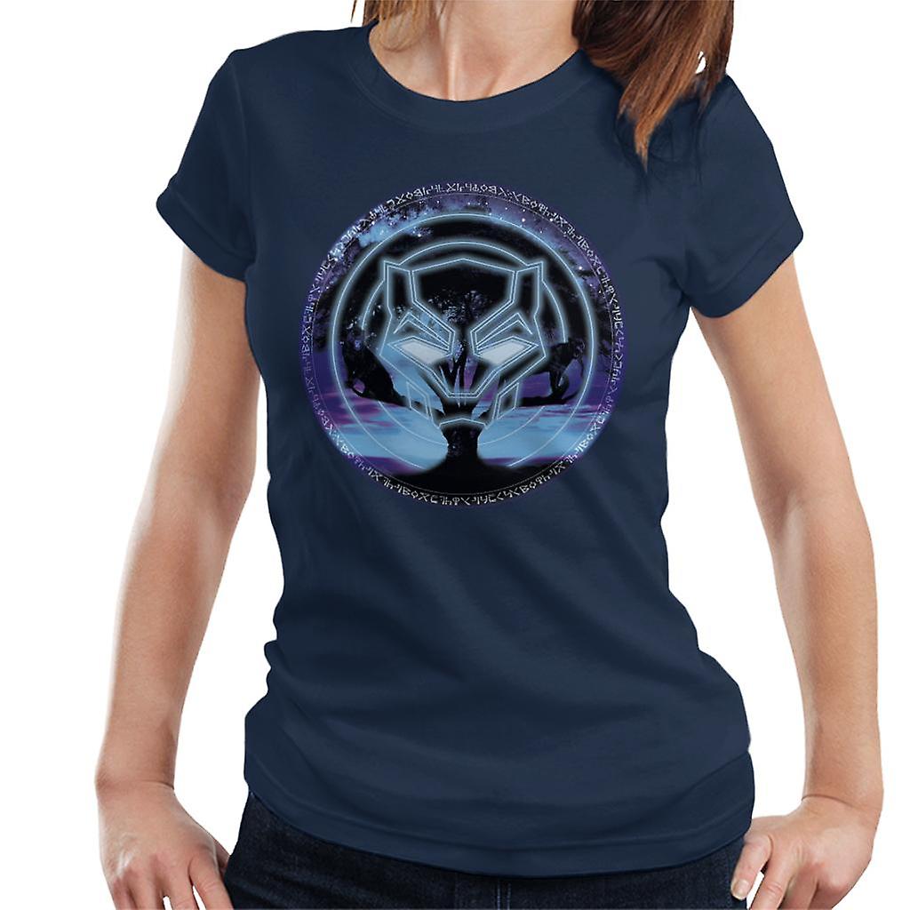 Marvel Black Panther Symbol Tree Women's T-Shirt