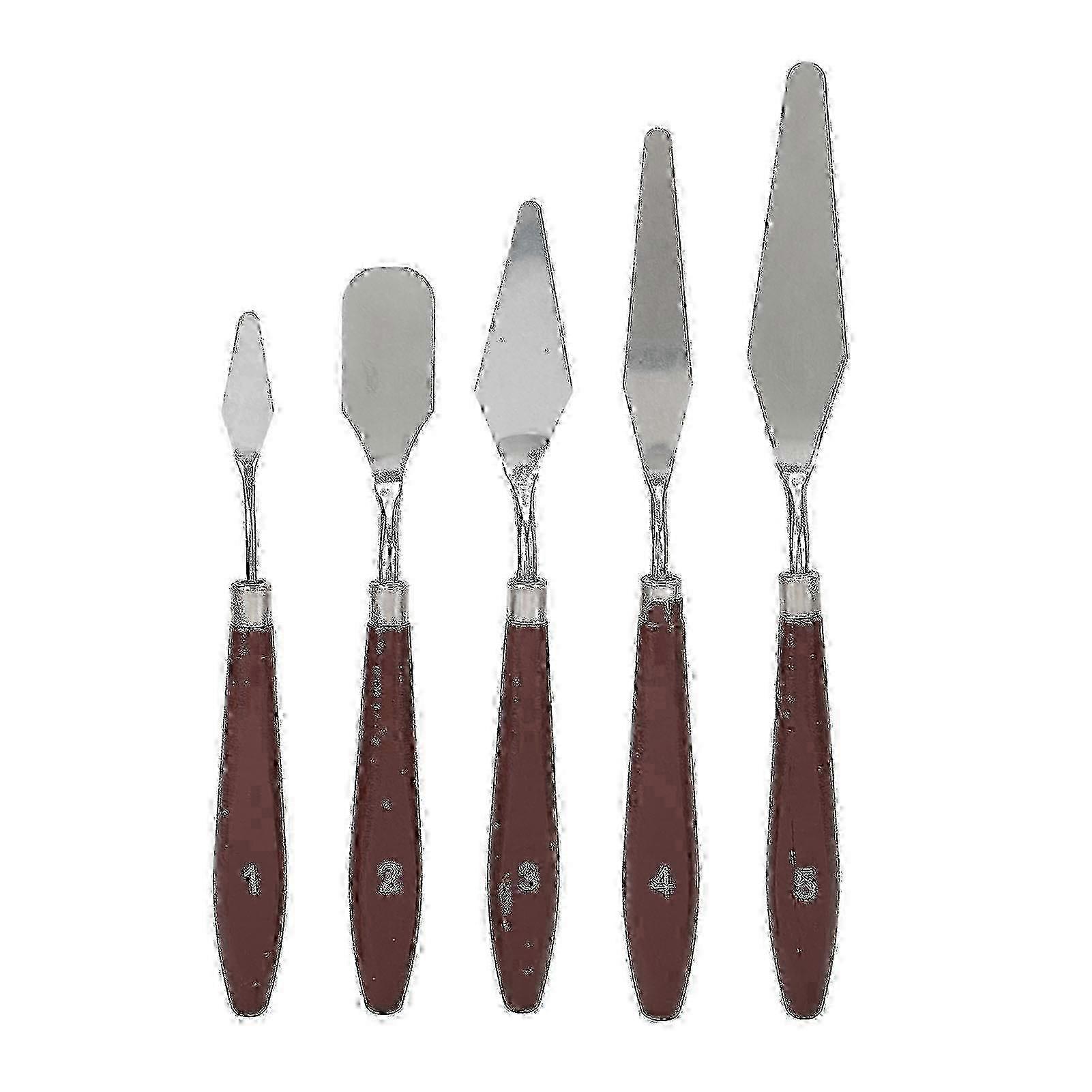 5 Pcs Wax Spatulas Multifunction Cake Icing Spatula Mixing Scraper For Decorating Baking