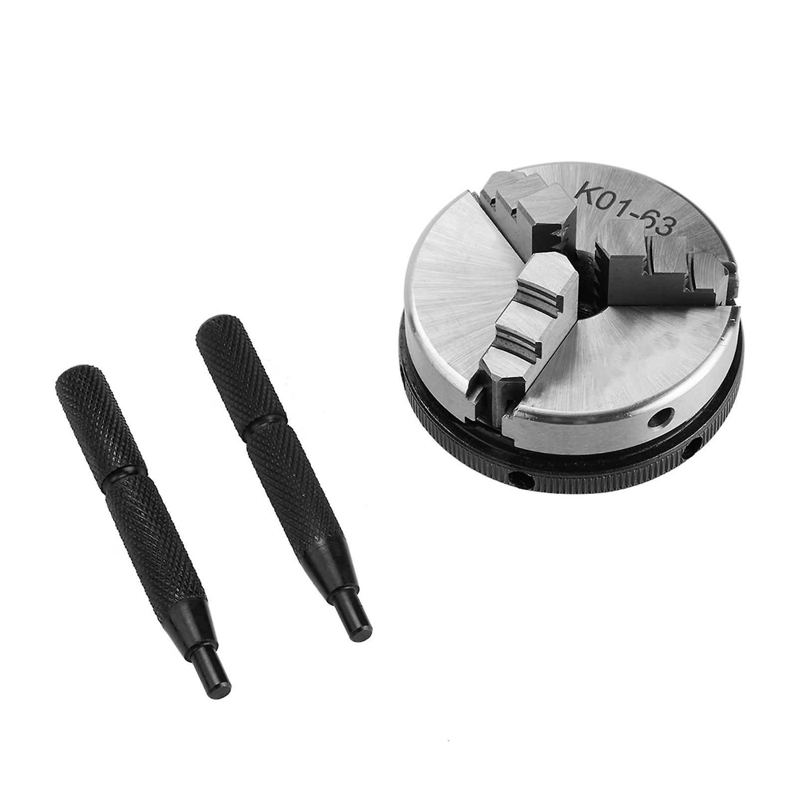 K01-63 3-Jaw 63mm Manual Self-Centering Lathe Chuck M14