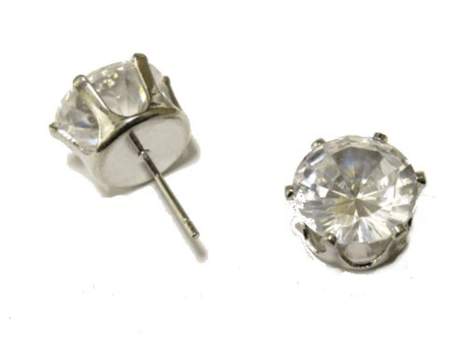 Bling Earrings - White Stone