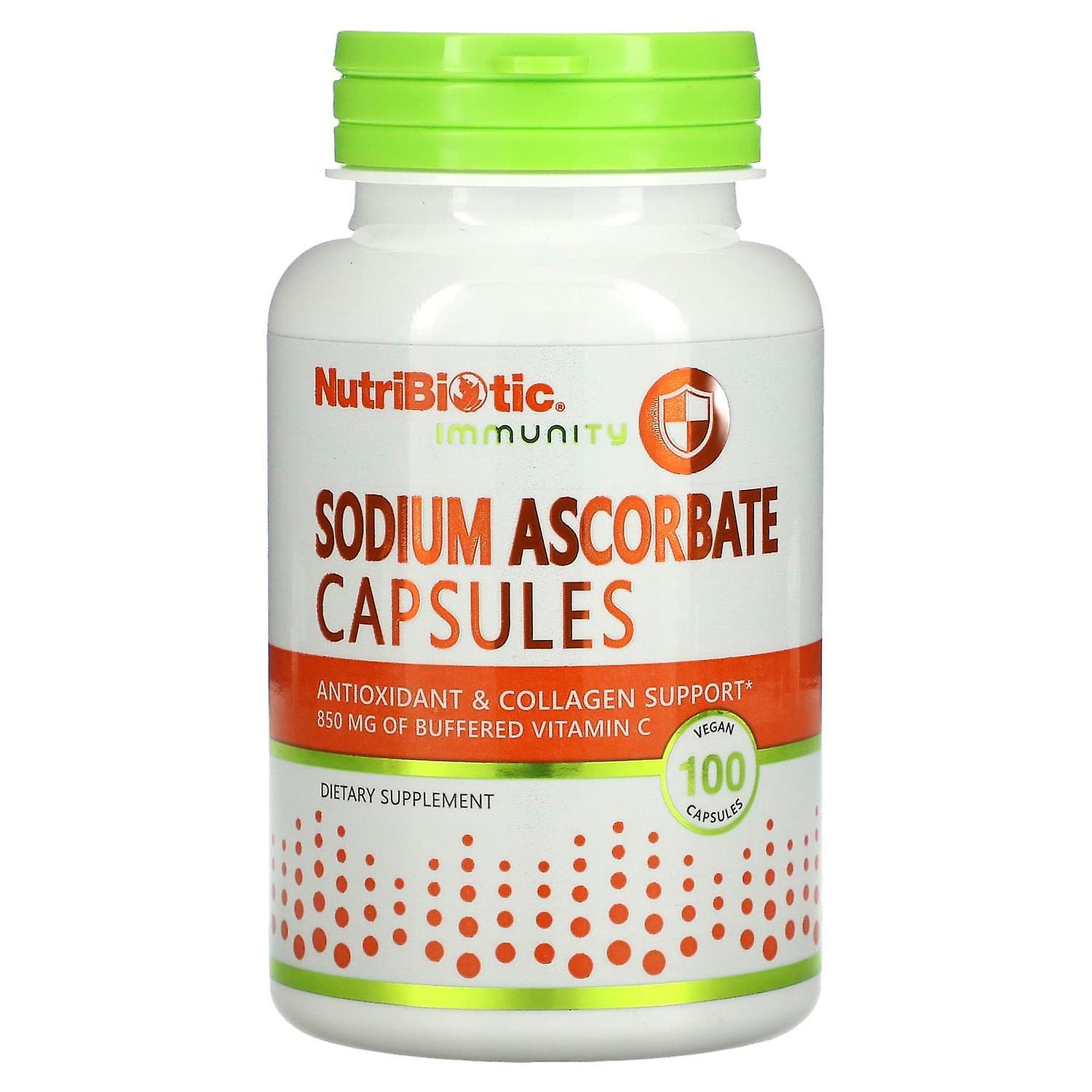 NutriBiotic, Immunity, Sodium Ascorbate, 100 Vegan Capsules
