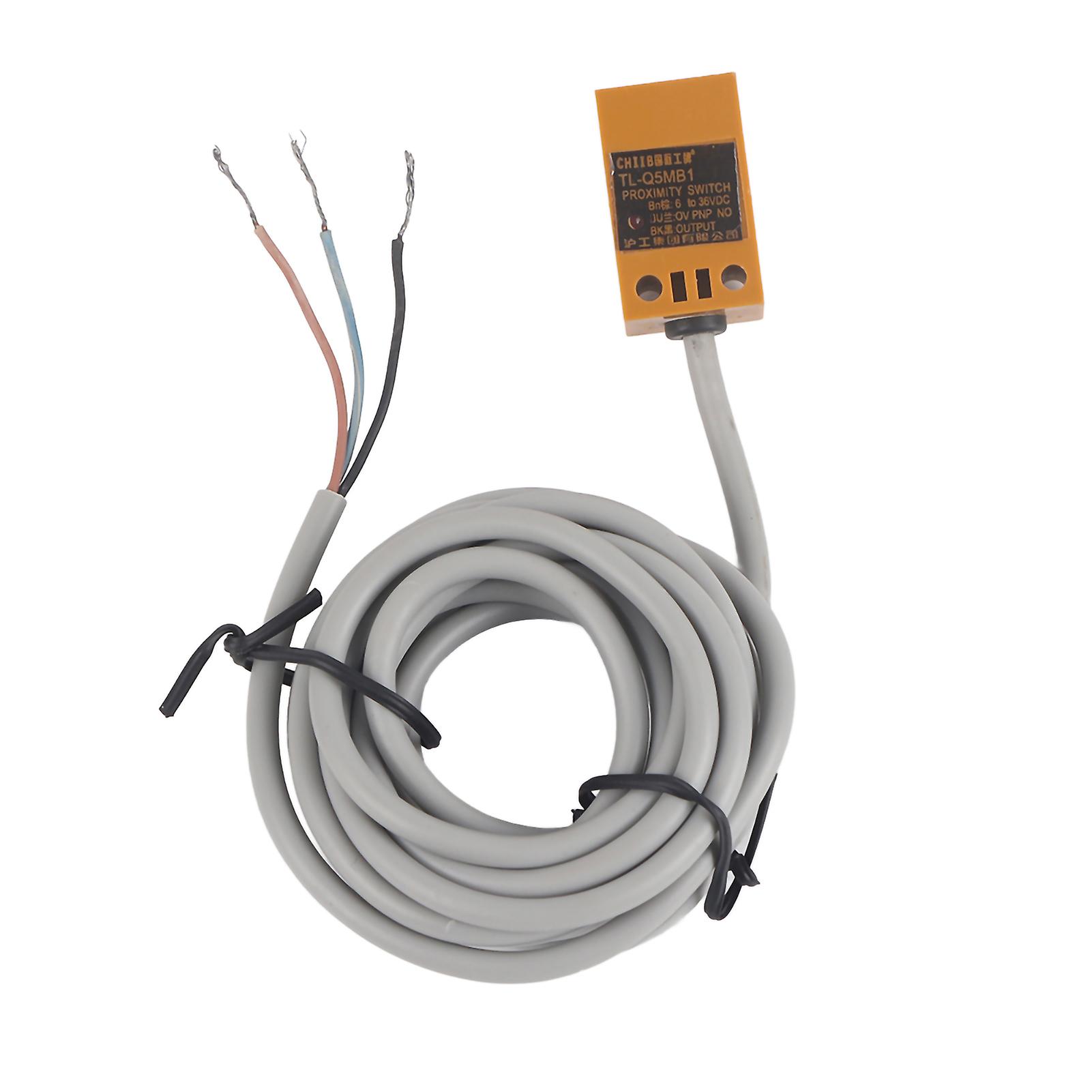 Capacitive Proximity Sensor Switch,5mm Distance Measuring Capacitive Proximity Sensor Switch DC 3 Wires NO PNP