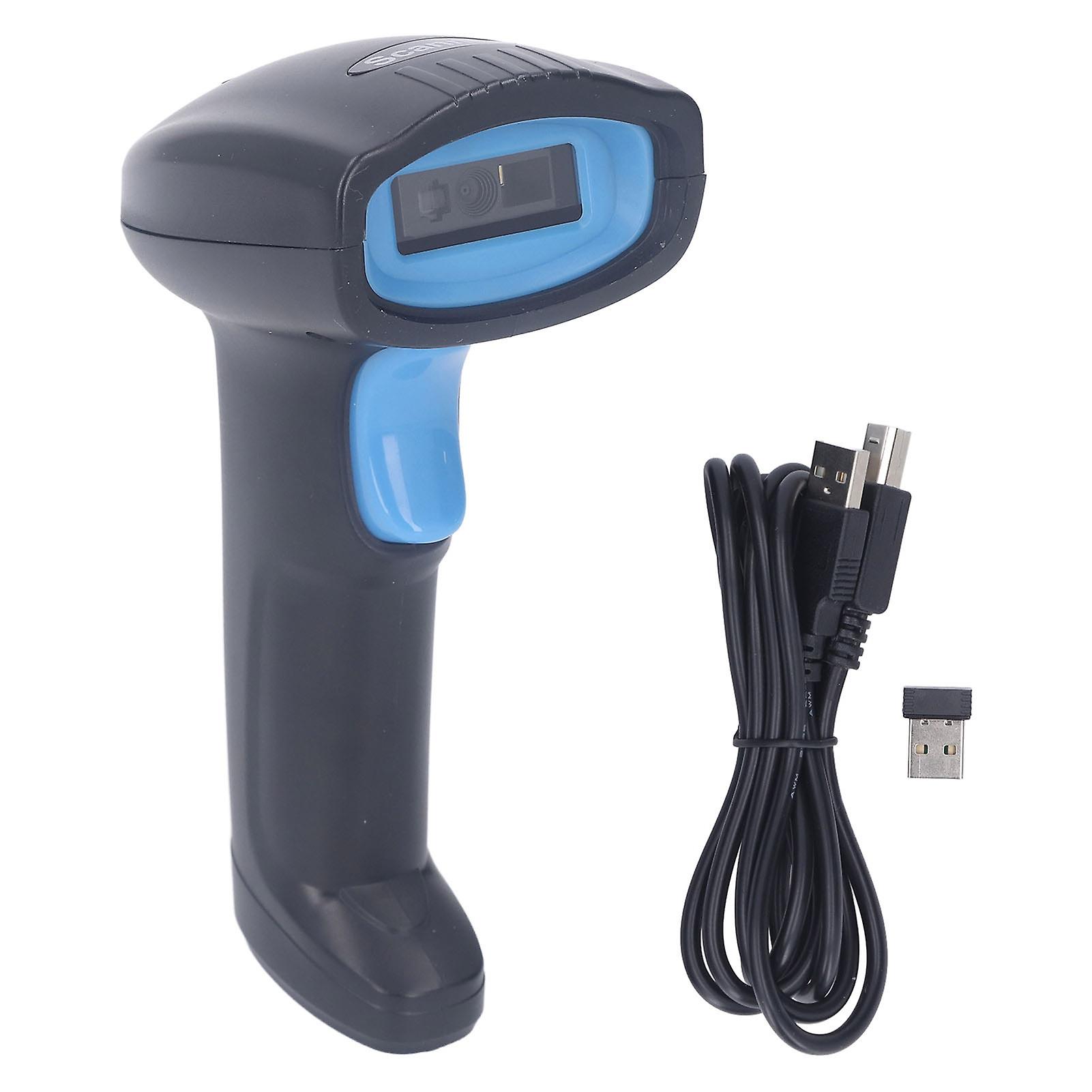 1D Wireless Barcode Scanner 2.4G Bluetooth USB 3 in 1 Portable Code Reader for Supermarket Cashier Express