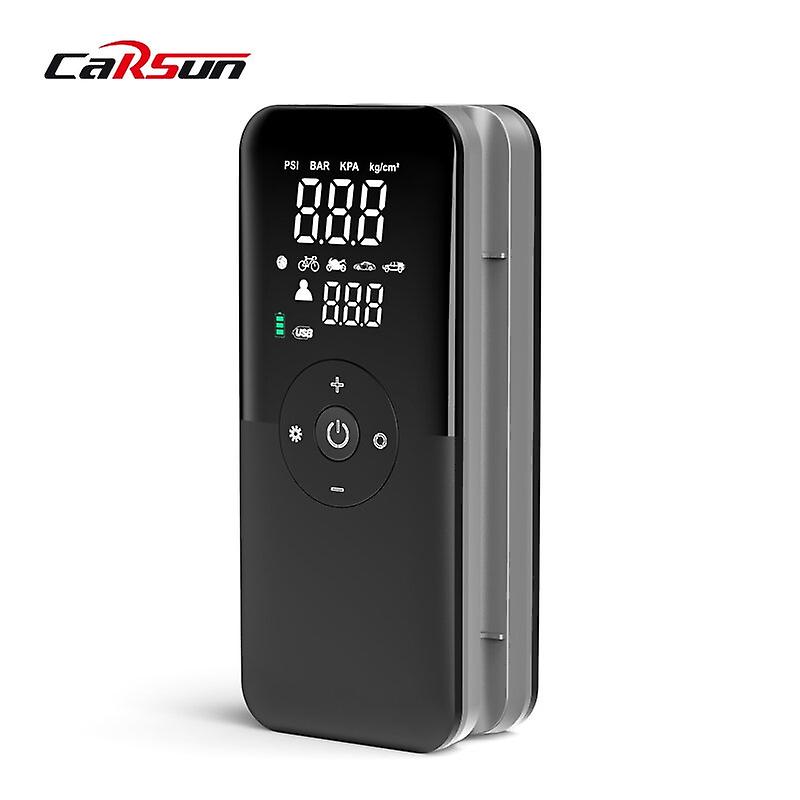 CARSUN C3106-1 Portable 154PSI Mini Cordless Inflation Pump with LED Light Dual Data Display For Car