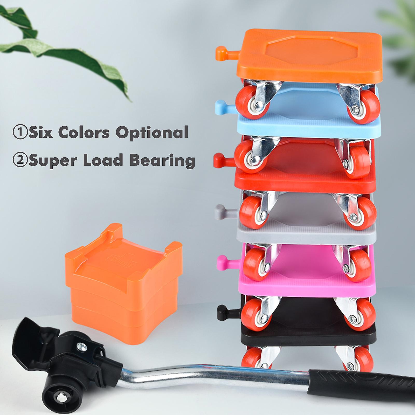 Lot de 8 chariots de déplacement de meubles robustes, excellent support pour canapé, table, armoire