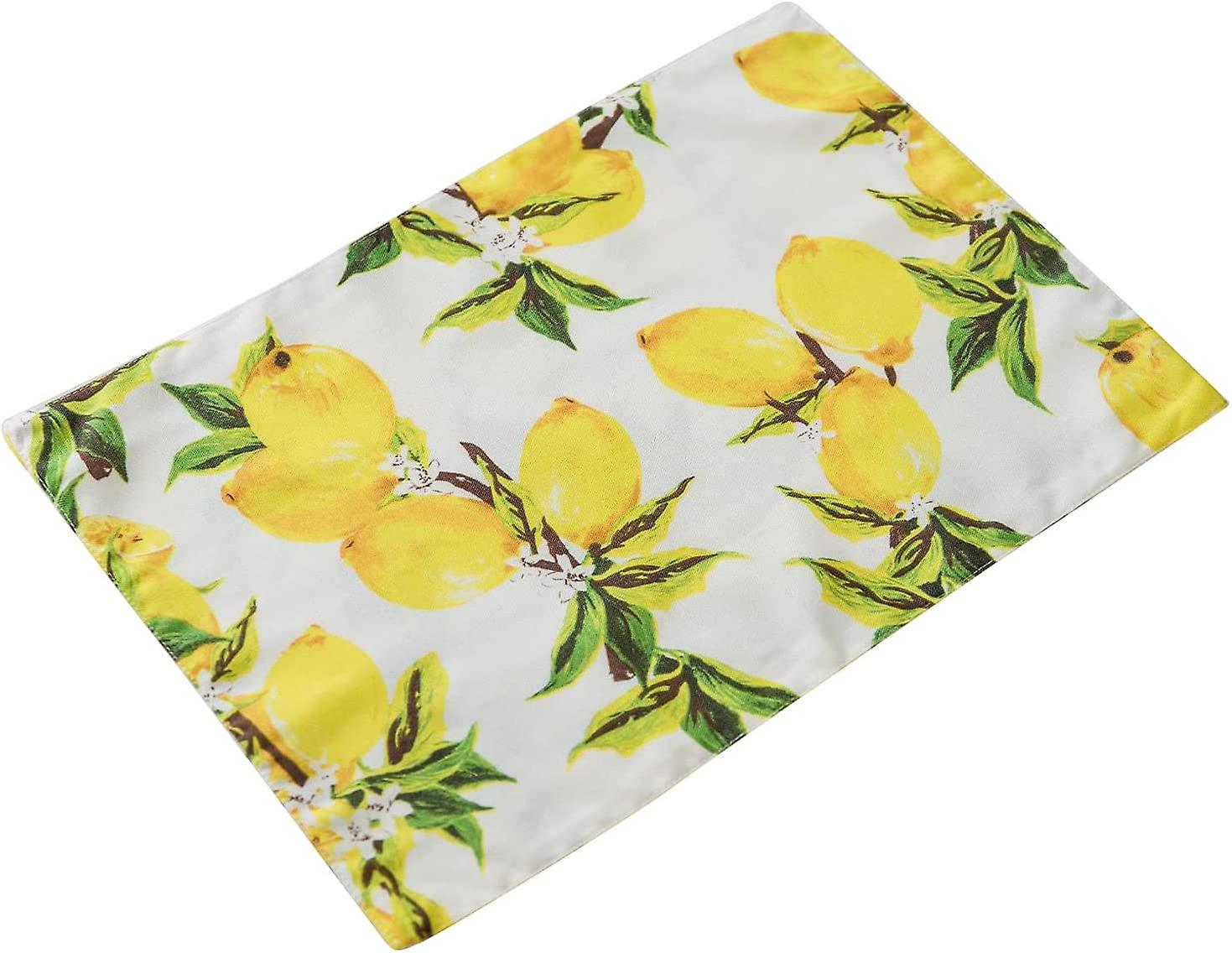 Waterproof Table Runner - Lemon Motif - 32 X 45 Cm