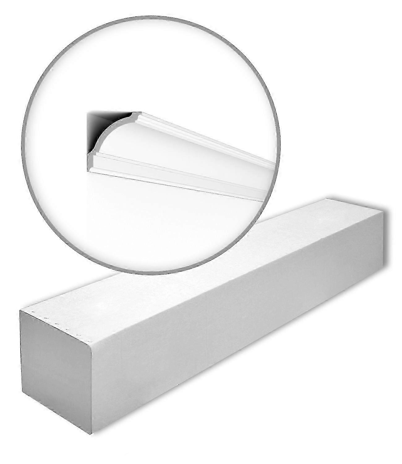 NMC 19 x Cornice moulding GP-box 38 meter NOMASTYL Extruded polystyrene (LDPS) 200 cm white pre-primed