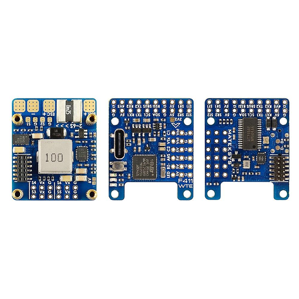 MATEKSYS F411-WTE 100MHz STM32F411CEU6 Flight Controller Built-in OSD For RC Airplane Fixed Wing
