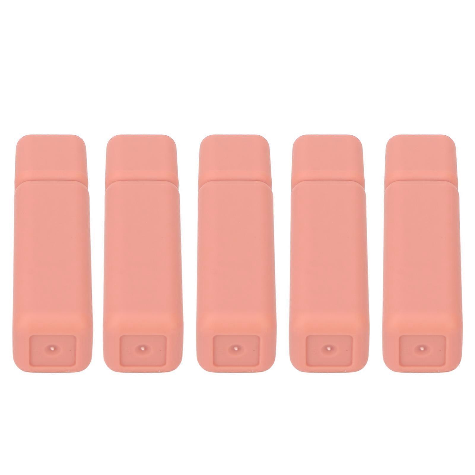 6ml Lip Gloss Tubes 5pcs Rubber Paint Frosted Texture DIY Lip Stain Refillable Empty Bottles with Plugs 
