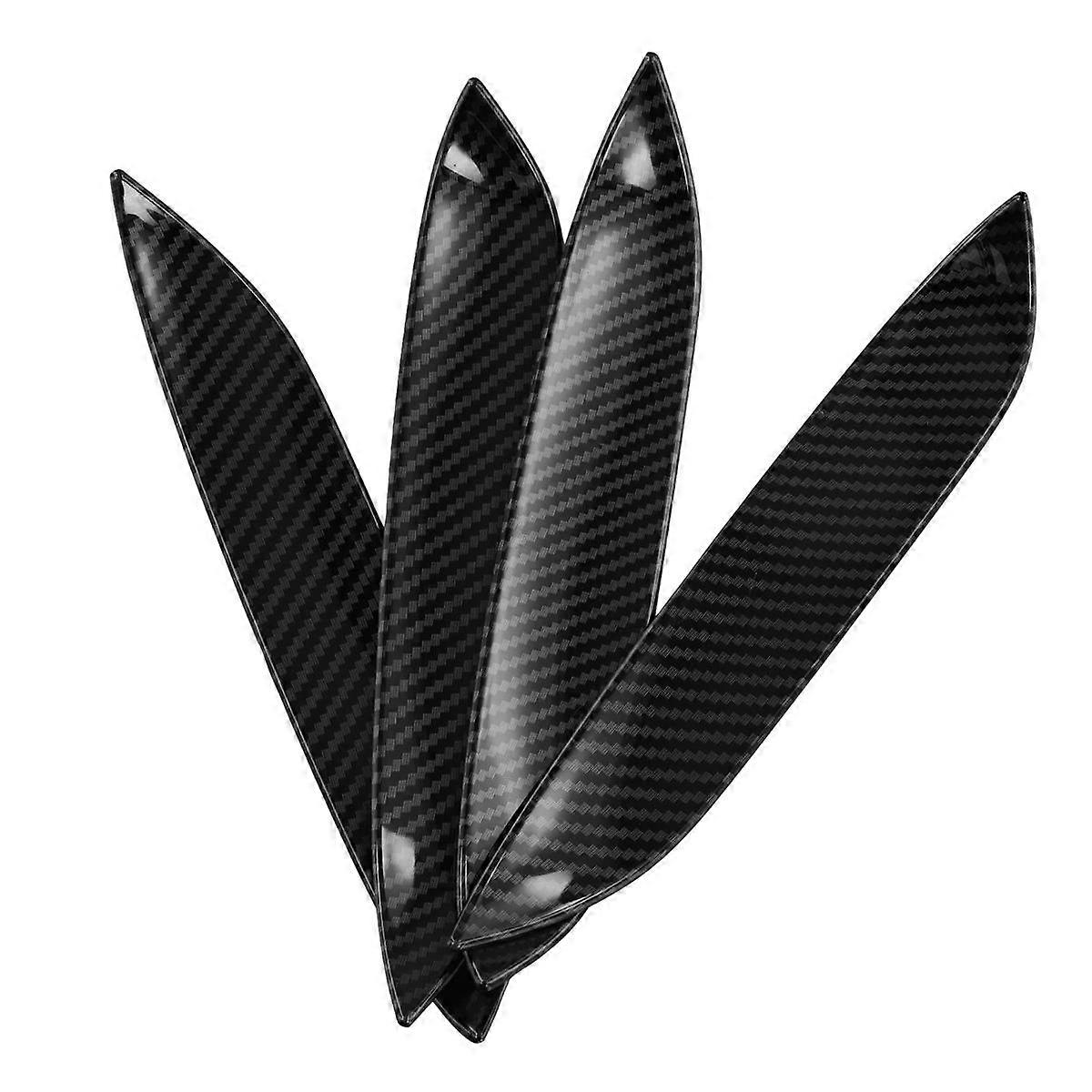 4PCS Exterior Outer Door Bowl Protection Cover Trim Carbon Fiber Color for Dolphin