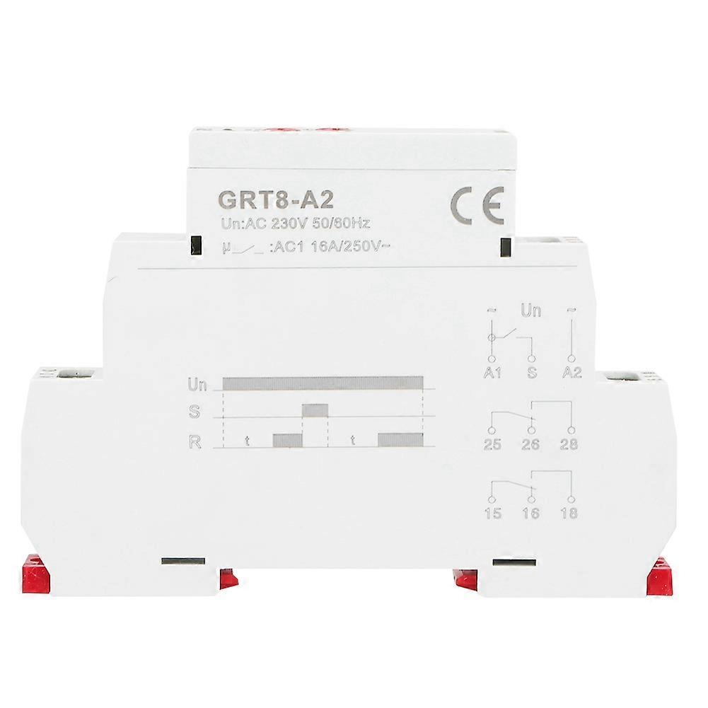 Single Function Din Rail Time Relay Industrial Control Auto Timer Relay GRT8-A2 (AC230V)