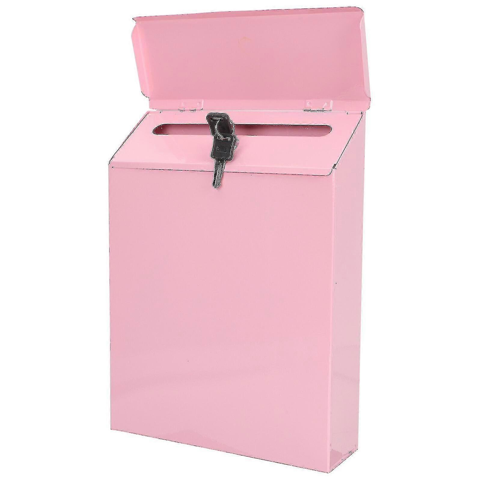 Wall Mount Mailboxes Rust- Proof Letter Box Decorative Post Box Farmhouse Mailbox Wall Locking Mailbox