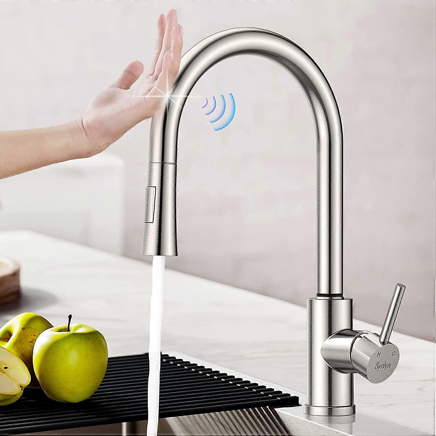 Sensor Stainless Steel Kitchen Faucets Smart Induction Touch Touch Control Sink Kitchen Faucets