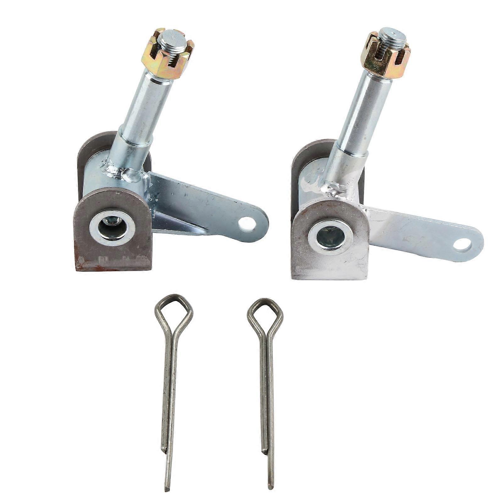 1 زوج M16 مفاصل التوجيه الأمامية اليمين الأيسر سبائك الصلب المغزل قوس مجموعة يصلح ل 110cc 125cc 150cc 200cc 250cc الذهاب كارت