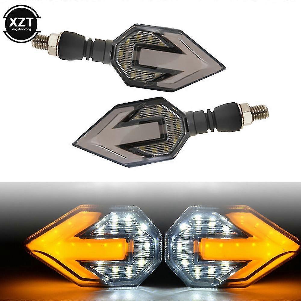 Exquisite Motorcycle Led Turn Signal With Arrow Two-color Turn Signal Turning Direction Light Motorcycle Accessories