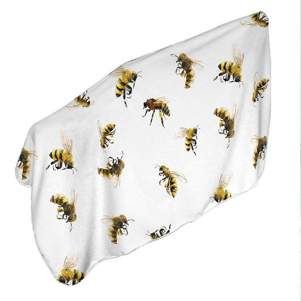 Bees Microfiber Beach Towel