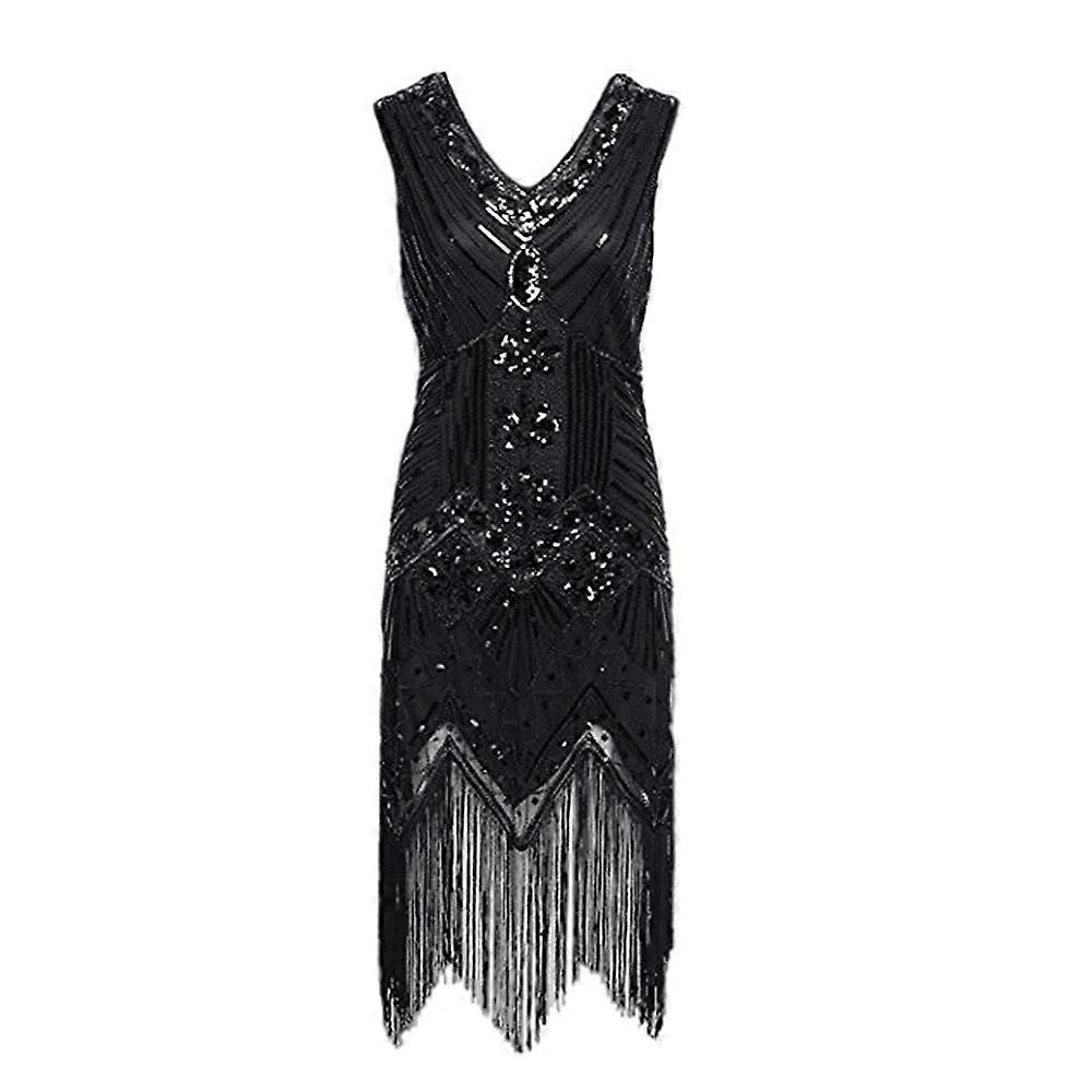 1920年代のヴィンテージドレスレディースフラッパーチャールストンドレスギャツビースパンコールタッセル裾カクテルフラッパーウエディングドレスイブニングドレスカクテルパーティーコスチュームドレス