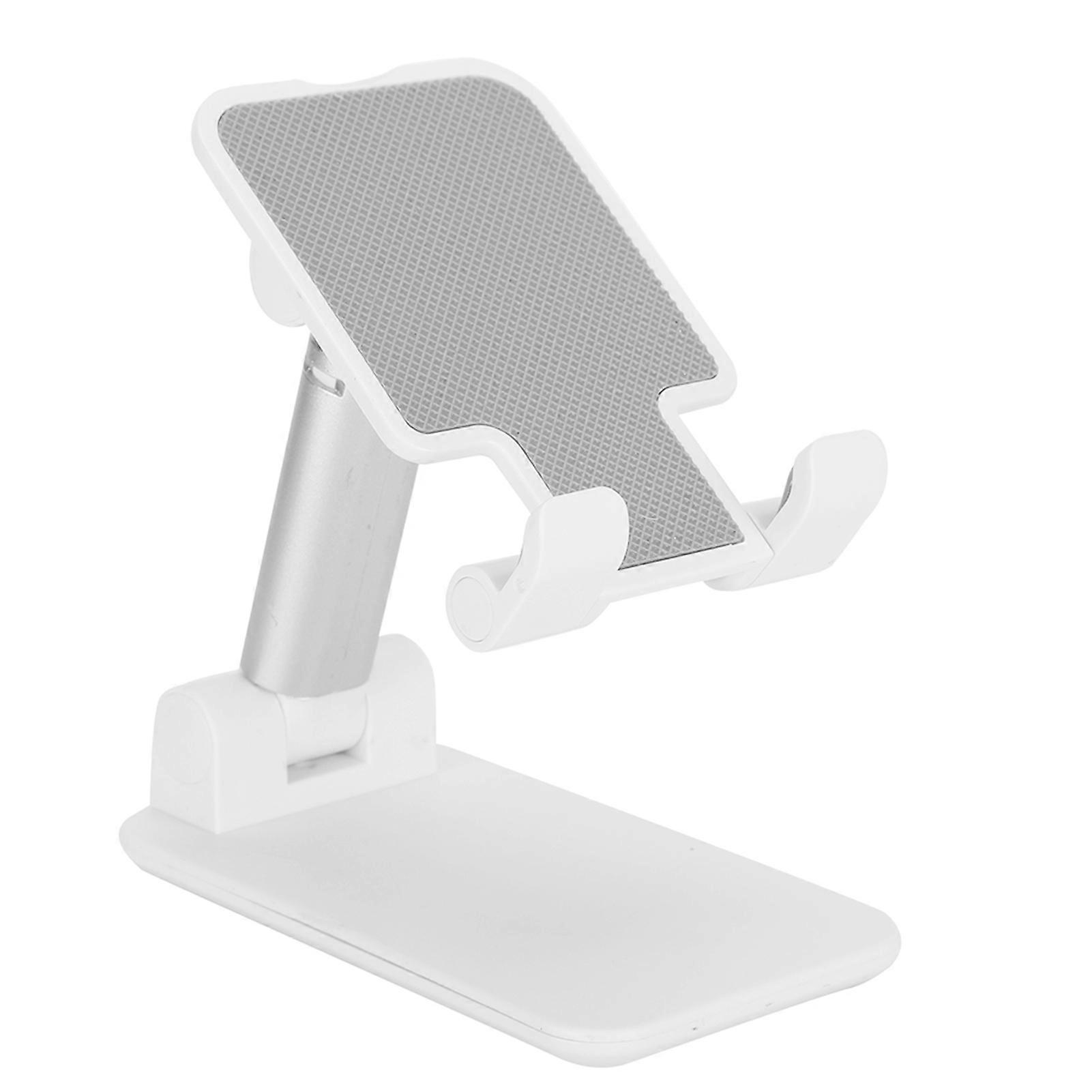 Adjustable Desktop Stand Holder Foldable Mirror Face Bracket for Mobile Phone TabletWhite
