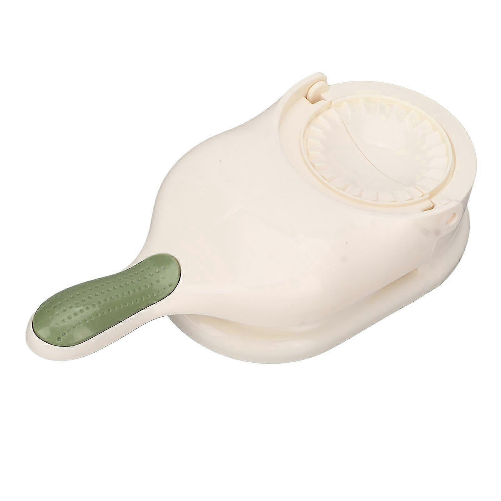 2 In 1 Portable Manual Dumpling Maker Kitchen Dumpling Making Tool Dough Pressing Tool Kitchen Accessories White