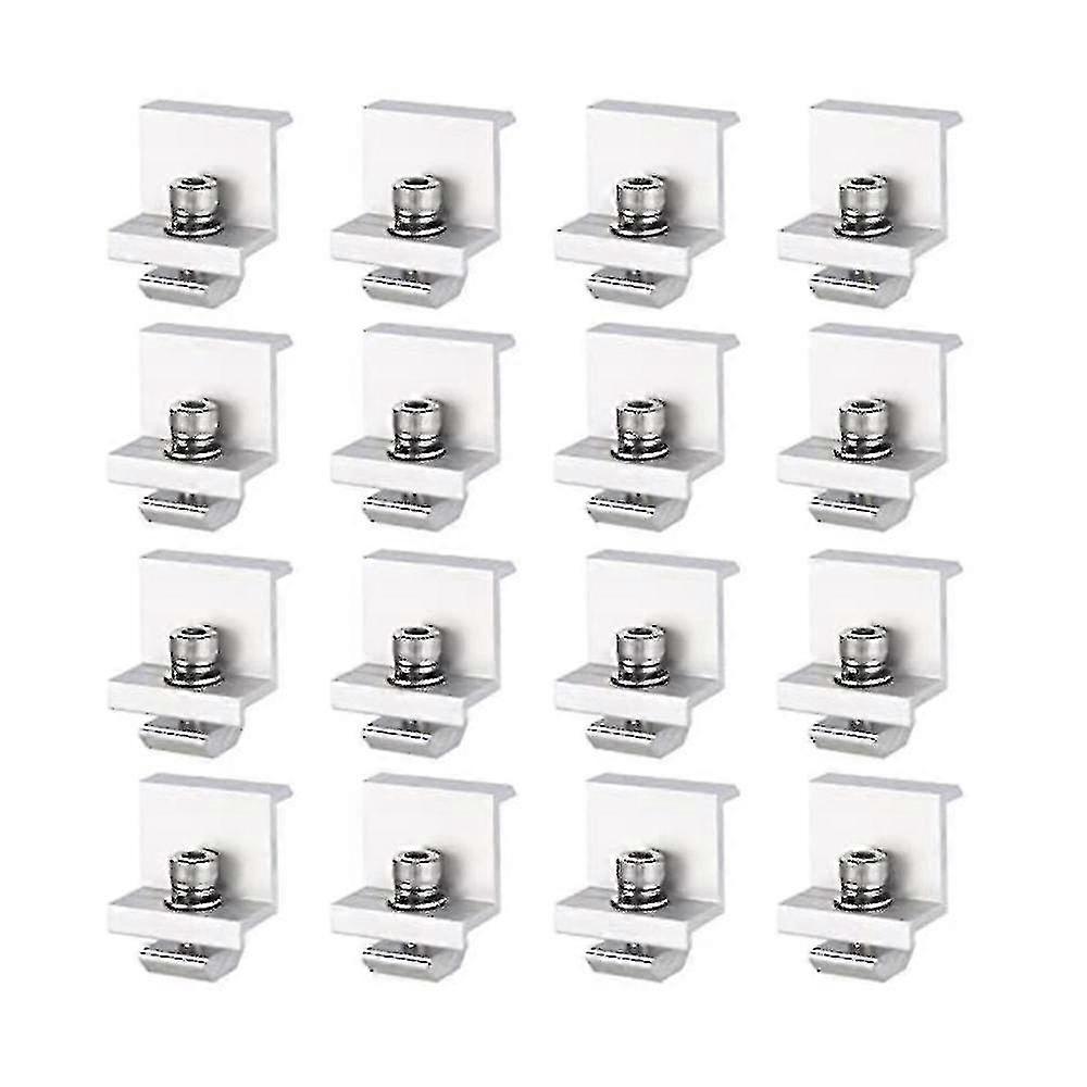 16pcs Solar Module Bracket End Clamp, 35mm Module Bracket End Clamp, Solar Panel Bracket Clamp, sola