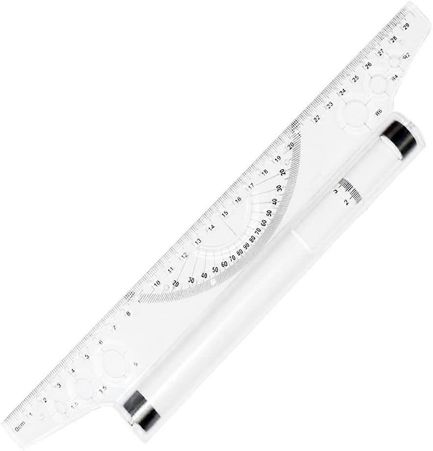 Haihaz,Parallel Roller Ruler,Rolling Parallel Ruler 30,Parallel Drawing Ruler,Multi-Purpose Drawing Ruler,Multi-Purpose Plastic Rolling Parallel Ruler
