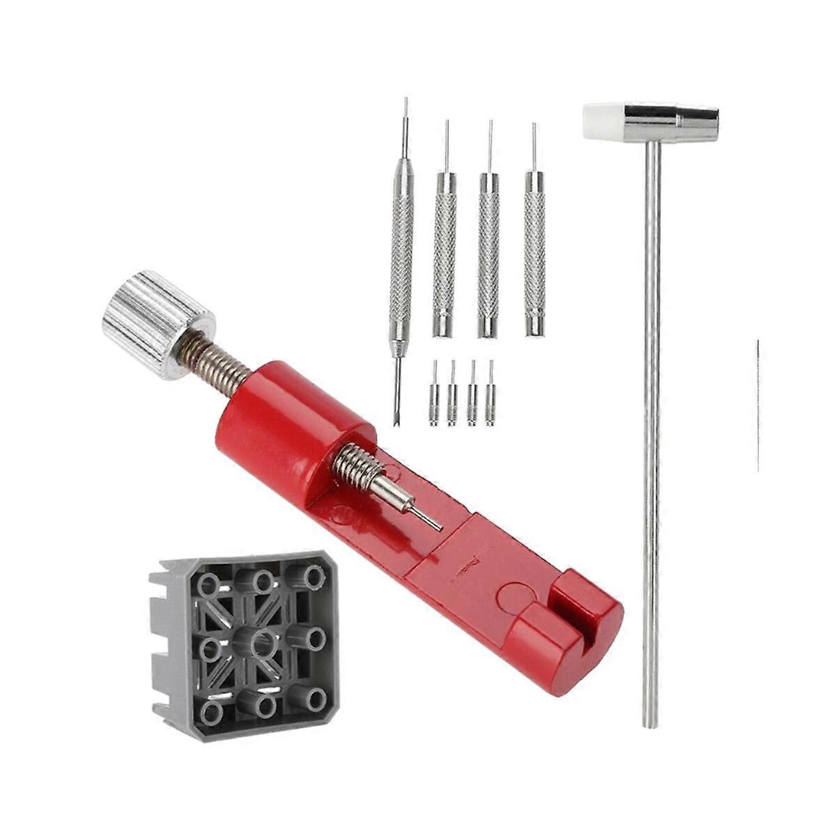 11Pcs Watch Link & Pin Remover Kits Watch Band Tool Adjustable Remover Watch Repair Tool Metal Stra