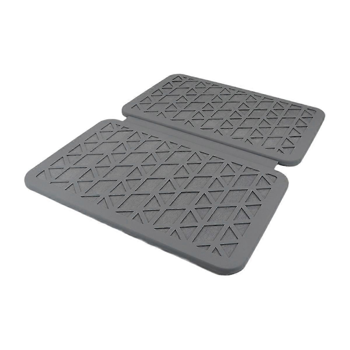 Foldable Quick-Dry Mat for Kitchen Countertop Silicon Coated Protect Tableware, Super Absorbent Ant