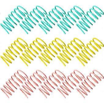 Cat Spring Toy, Kattunge Leken Coil, plast for Slap, Bite, Hunt 3 farger