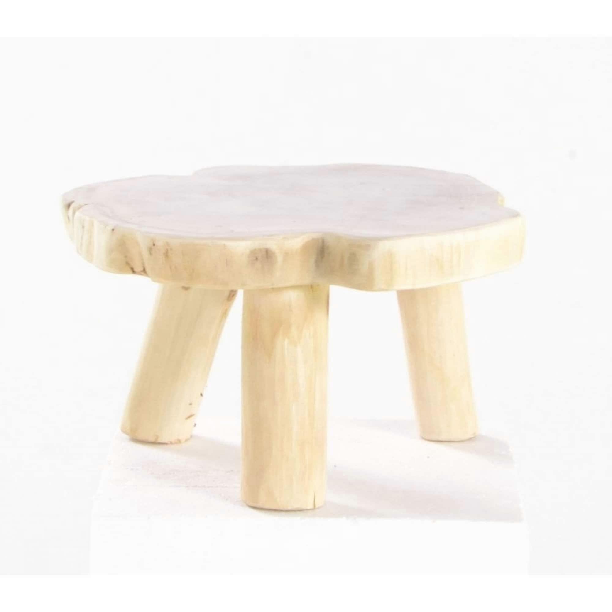 Small Solid Teak Wood Plant Stand