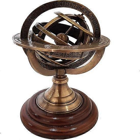 Globe Clock Spherical Astrolabe Vintage Compass