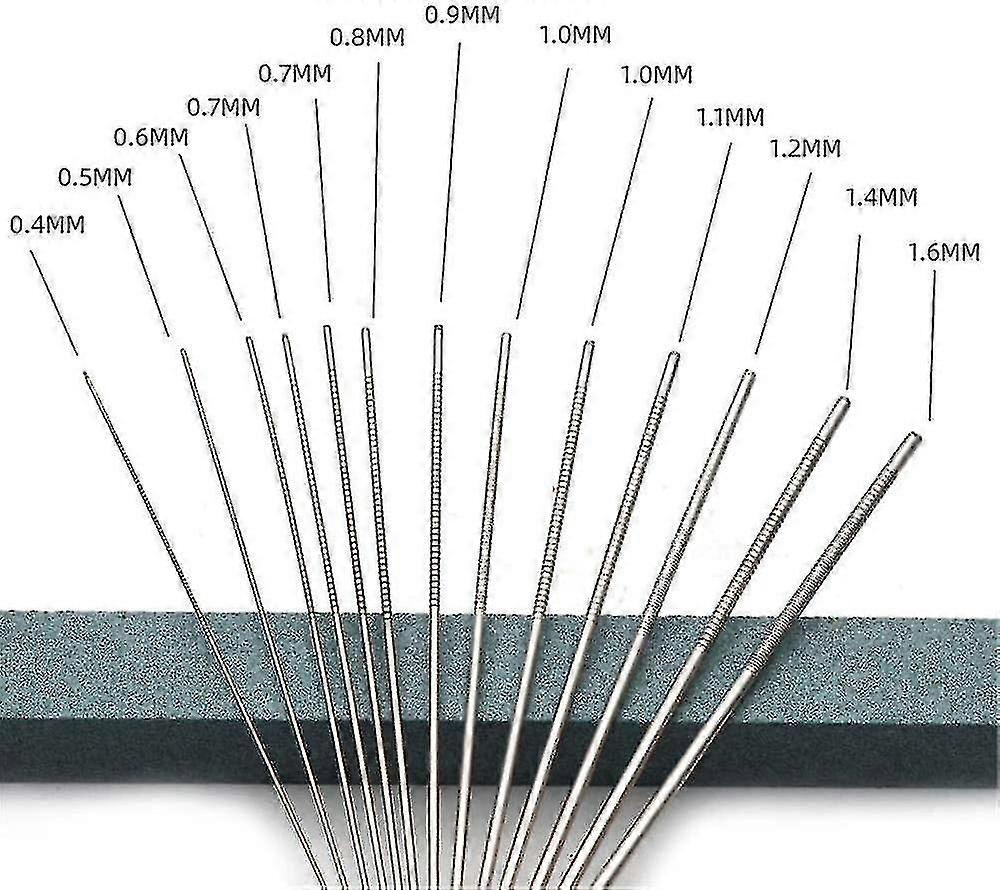 ギターサドルファイルサドルナットスロットツールギターブリッジファイルセットギター、アコースティックベース、ウクレレベース、13ニードルステンレススチールバックル、ブルー