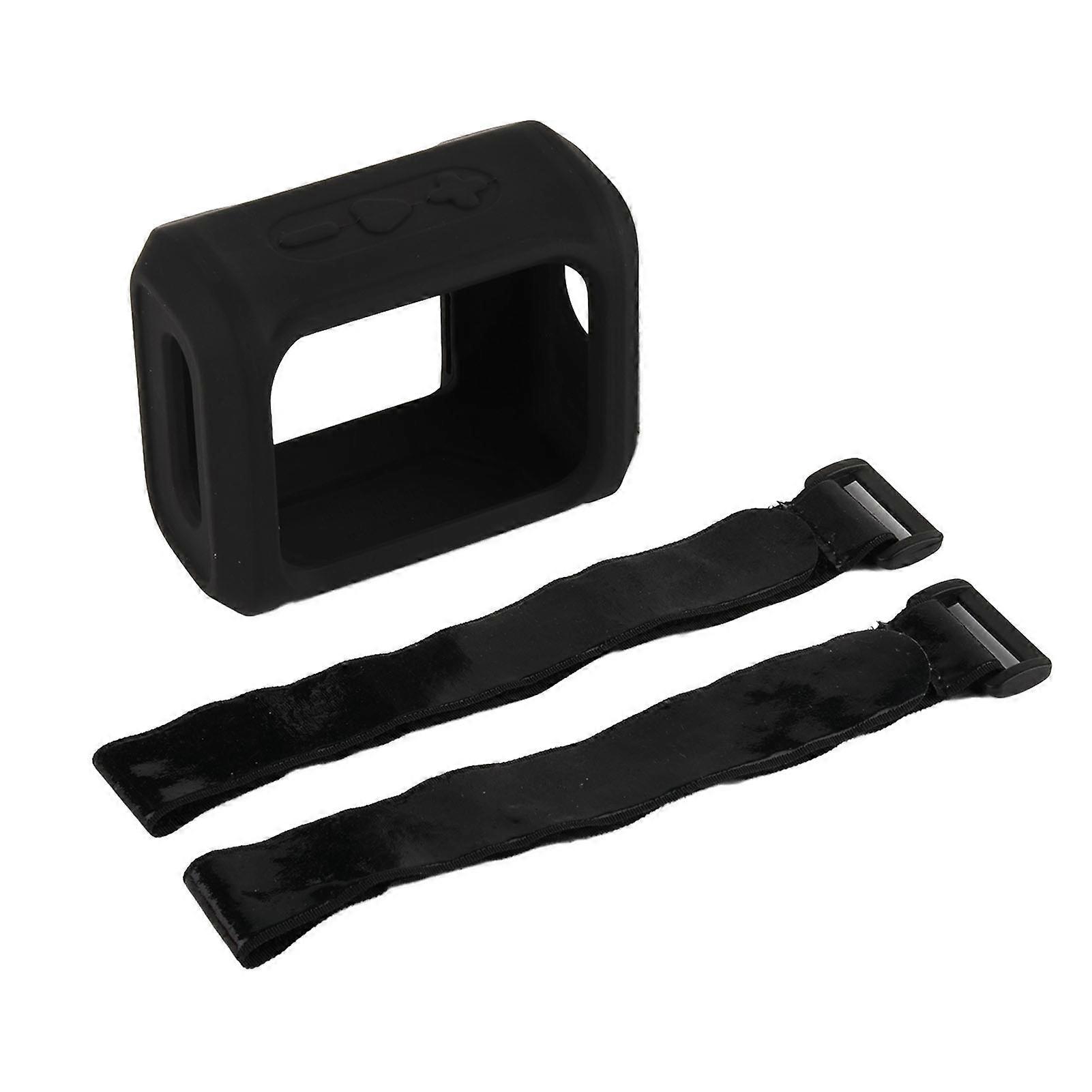 Speaker Silicone Protective Sleeve Cover Portable Audio Device Fixable for GO3 Black