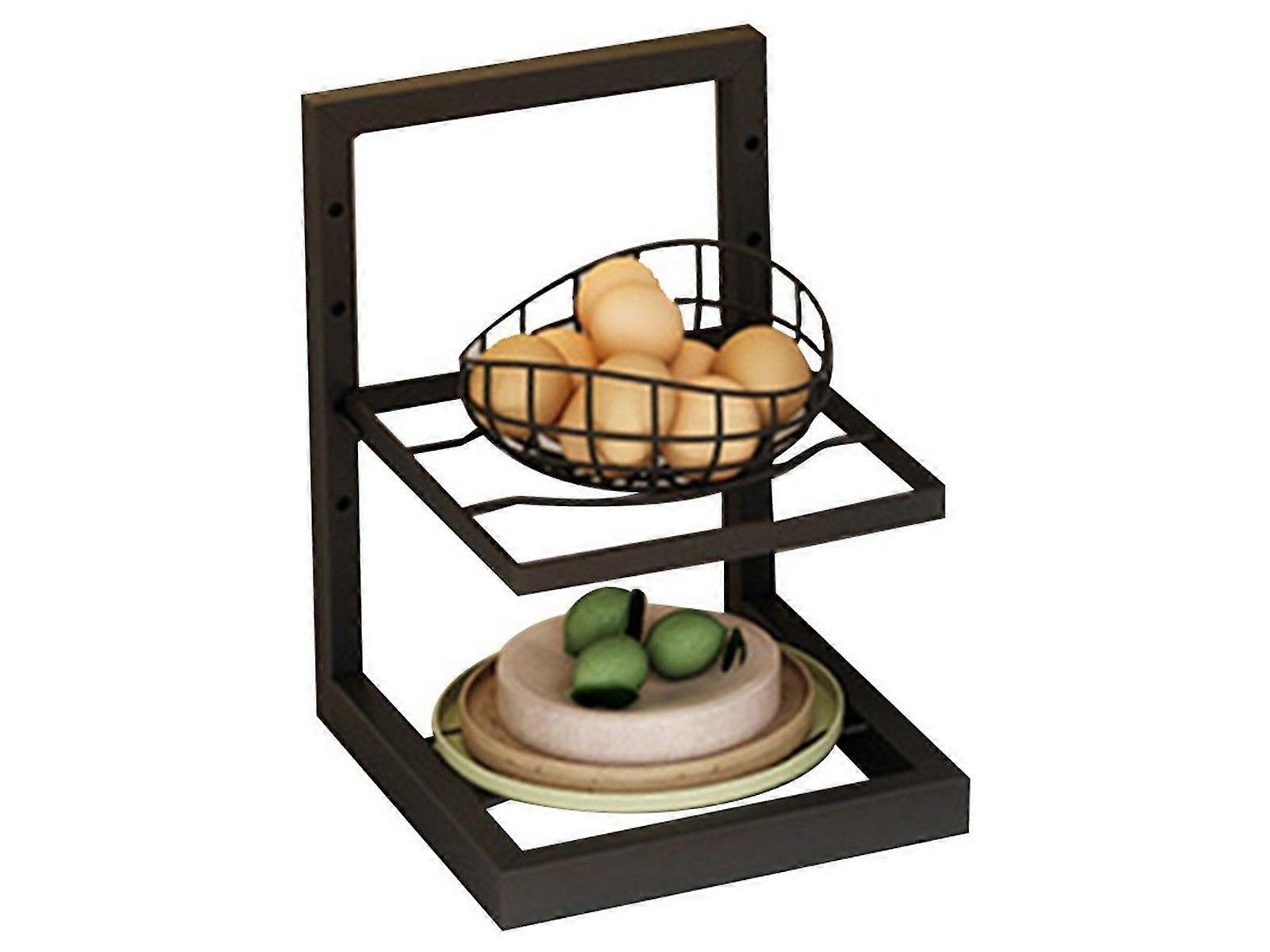 2-Tier Kitchen Frying Pan Organizer Holder Pot Storage Rack Cookware Shelf